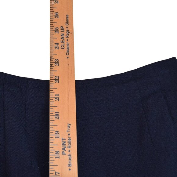 Reiss Navy 98% Wool Skirt Sz 2 Preppy Officecore Minimalist Capsule - Picture 8 of 10